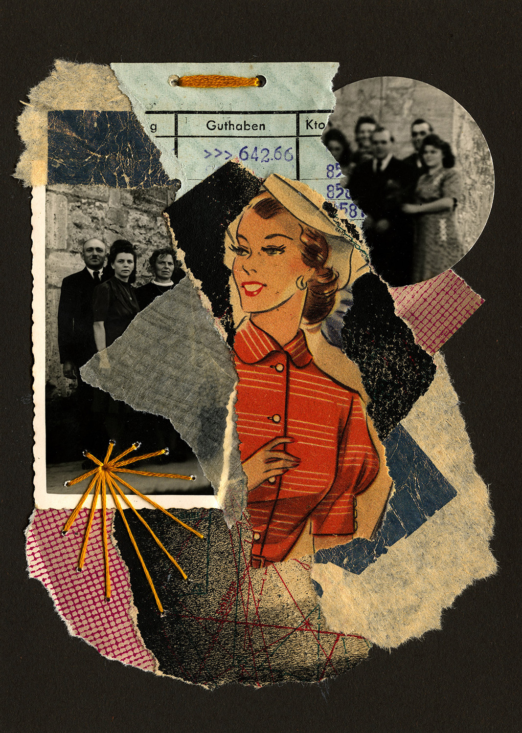Collage Meets Embroidery – My Workshop Experience at Burg Herstelle